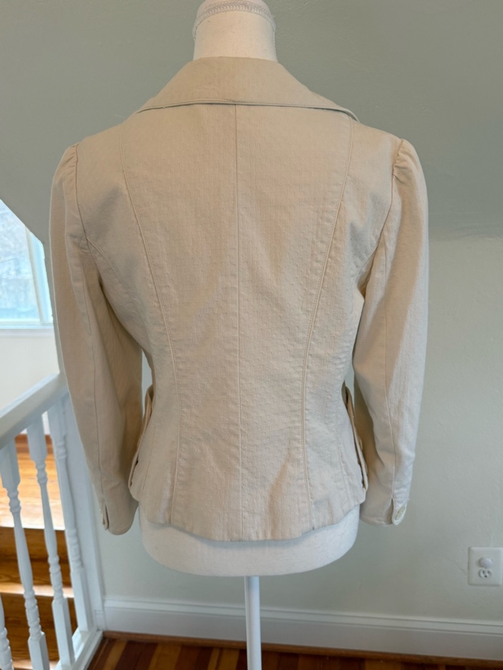 Nanette Lepore Vintage Cream Button-Front Tailored Blazer Size 10 - Picture 2 of 10